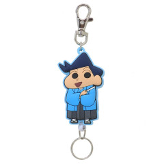Japan Crayon Shin-chan Rubber Reel Keychain - Toru Kazama : Kimono