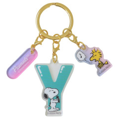 Japan Peanuts Acrylic Keychain 3 Charm - Snoopy & Woodstock : Alphabet Y