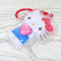 Japan Sanrio Acrylic Keychain - Hello Kitty : Plump 3D Heart Crystal - 3