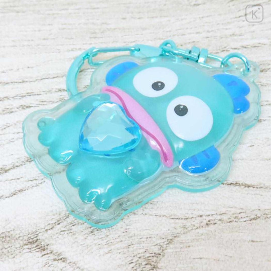 Japan Sanrio Acrylic Keychain - Hangyodon : Plump 3D Heart Crystal - 3