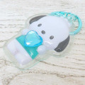 Japan Sanrio Acrylic Keychain - Pochacco : Plump 3D Heart Crystal - 3