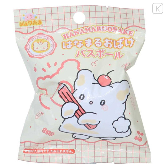 Japan Sanrio Bath Ball with Random Mascot - Hanamaruobake : Face Blind Box - 1