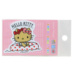Japan Sanrio Vinyl Sticker - Hello Kitty : Tan Swimsuit Swim Ring