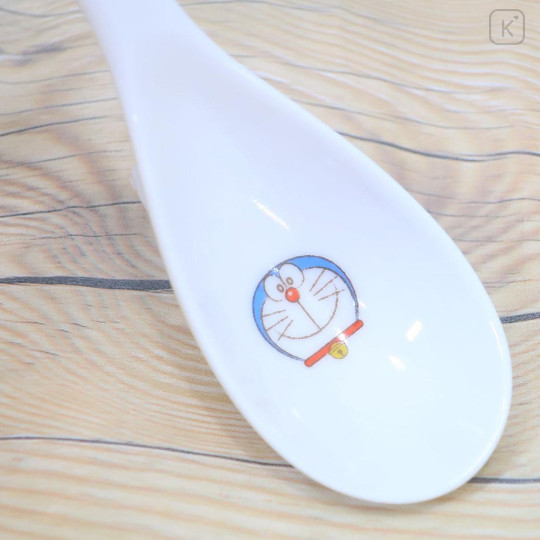 Japan Doraemon Porcelain Spoon - Doraemon : Face Smile - 3