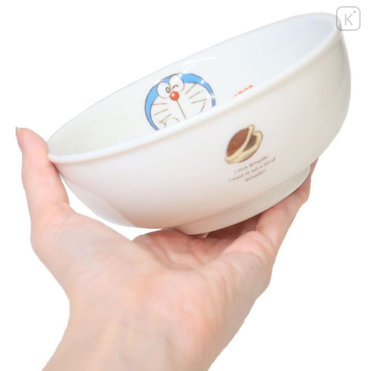 Japan Doraemon Kids Porcelain Ramen Bowl - Doraemon : Face Smile - 2