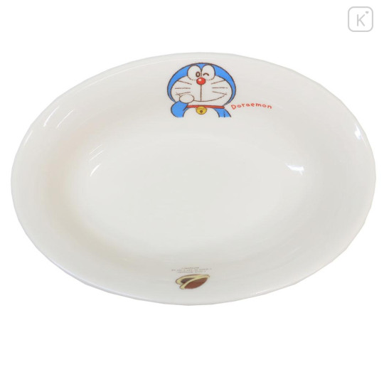 Japan Doraemon Kids Curry & Pasta Plate - Doraemon : Face Smile - 1