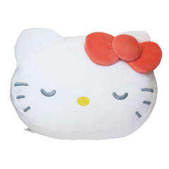 Japan Sanrio Die-cut Cushion - Hello Kitty : Sleeping Face