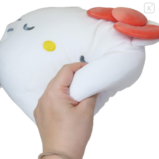 Japan Sanrio Die-cut Cushion - Hello Kitty : Sleeping Face - 3
