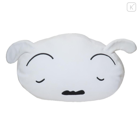 Japan Crayon Shin-chan Die-cut Cushion - Shiro : Sleeping Face - 1