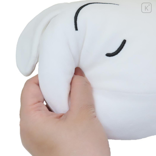 Japan Crayon Shin-chan Die-cut Cushion - Shiro : Sleeping Face - 3