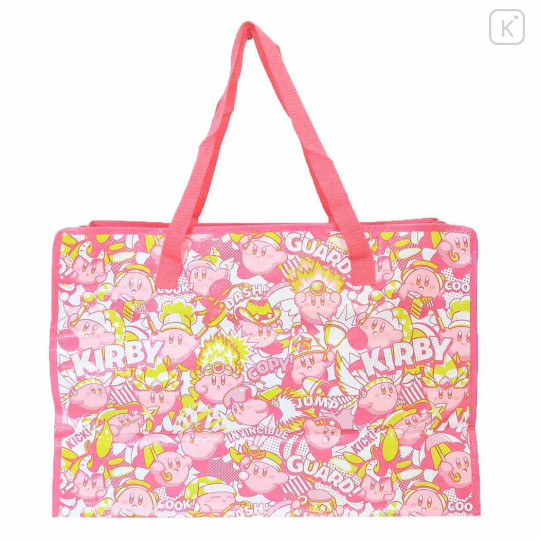 Japan Kirby Souvenir Laminated Woven PP Eco Shopping Bag - Kirby : Cosplay Pink - 1