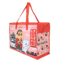 Japan Crayon Shin-chan Souvenir Laminated Woven PP Eco Shopping Bag - Shinnosuke Nohara & Shiro : Castle Kimono - 2