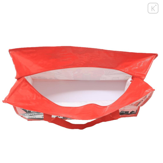 Japan Crayon Shin-chan Souvenir Laminated Woven PP Eco Shopping Bag - Shinnosuke Nohara & Shiro : Castle Kimono - 3