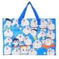 Japan Doraemon Souvenir Laminated Woven PP Eco Shopping Bag - Doraemon : Friends - 1