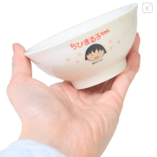 Japan Chibi Maruko Chan Kids Porcelain Bowl - Momoko Sakura : Happy Star - 2