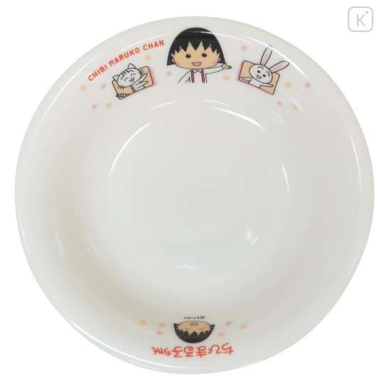 Japan Chibi Maruko Chan Deep Plate Bowl - Momoko Sakura : Happy Star - 1