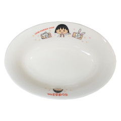 Japan Chibi Maruko Chan Kids Curry & Pasta Plate - Momoko Sakura : Happy Star