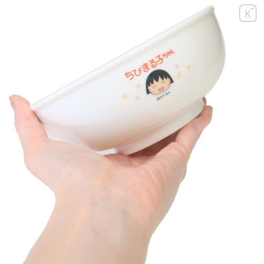 Japan Chibi Maruko Chan Kids Porcelain Ramen Bowl - Momoko Sakura : Happy Star - 2