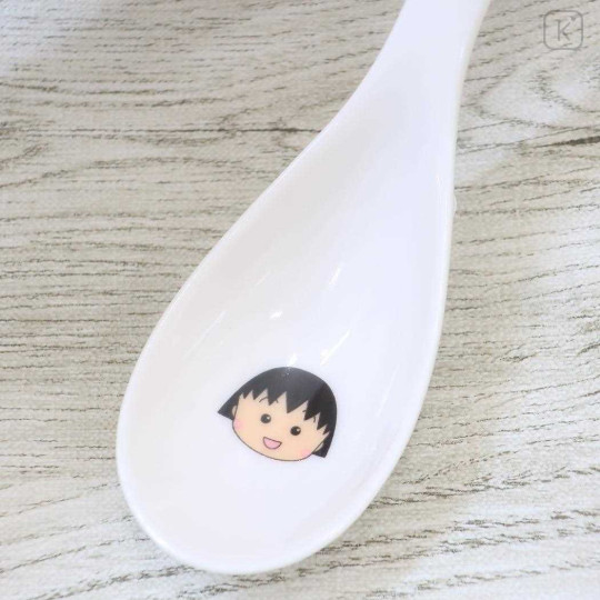 Japan Chibi Maruko Chan Porcelain Spoon - Momoko Sakura : Happy Star - 3