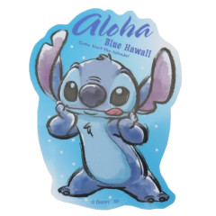 Japan Disney Vinyl Sticker - Stitch : Watercolor Aloha Blue Hawaii