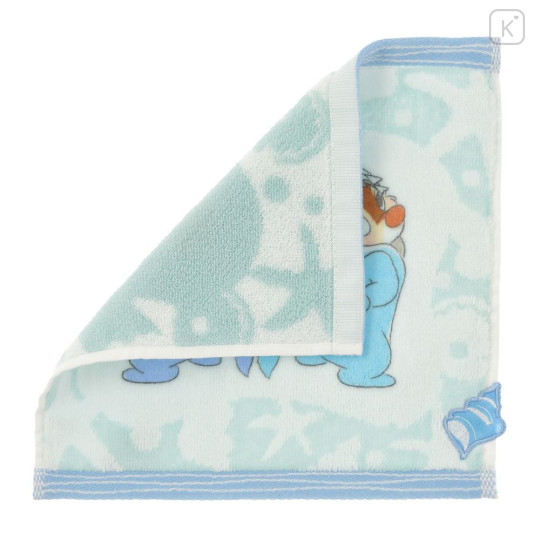 Japan Disney Store Mini Towel Jacquard Handkerchief - Chip & Dale : Shark Costume - 2