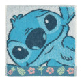 Japan Disney Store Mini Towel Jacquard Handkerchief - Stitch : Face - 1