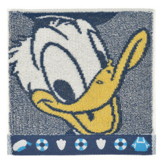 Japan Disney Store Mini Towel Jacquard Handkerchief - Donald : Face