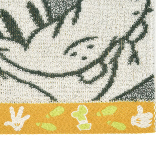 Japan Disney Store Mini Towel Jacquard Handkerchief - Goofy : Face - 4