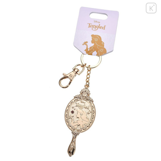 Japan Disney Store Keychain with Mirror - Rapunzel : Wishing You A Lovely Day - 1