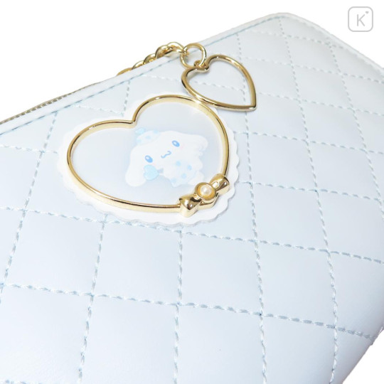 Japan Sanrio Quilted Long Wallet - Cinnamoroll : Dreaming Angel - 3
