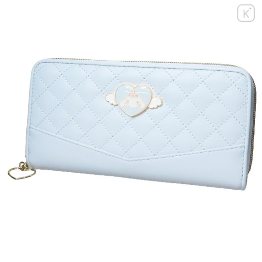 Japan Sanrio Quilted Long Wallet - Cinnamoroll : Dreaming Angel Face - 1