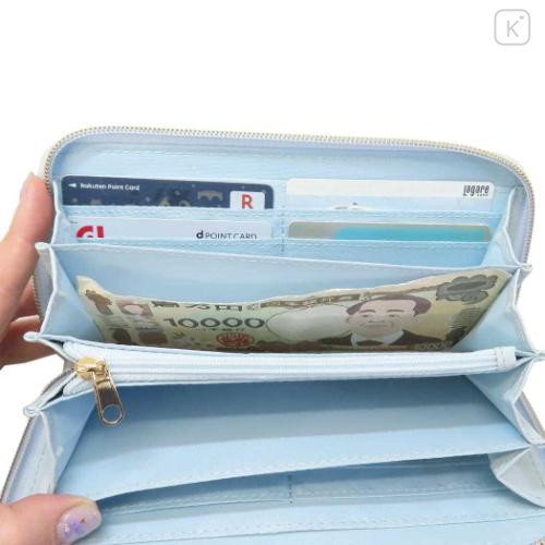 Japan Sanrio Quilted Long Wallet - Cinnamoroll : Dreaming Angel Face - 4