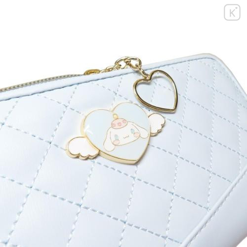 Japan Sanrio Quilted Long Wallet - Cinnamoroll : Dreaming Angel Face - 6