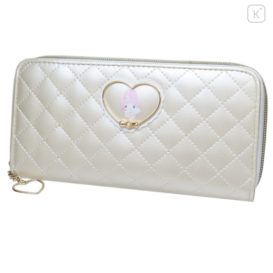 Japan Sanrio Quilted Long Wallet - My Melody : Dreaming Angel - 1