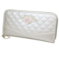 Japan Sanrio Quilted Long Wallet - My Melody : Dreaming Angel Face - 1