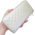 Japan Sanrio Quilted Long Wallet - My Melody : Dreaming Angel Face - 2