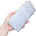Japan Sanrio Quilted Long Wallet - Kuromi : Dreaming Angel - 2