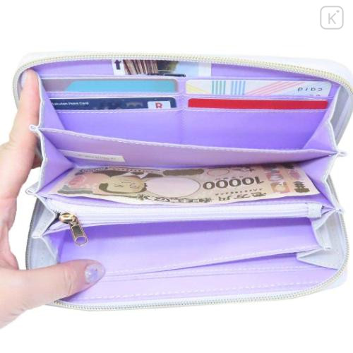 Japan Sanrio Quilted Long Wallet - Kuromi : Dreaming Angel - 5
