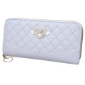 Japan Sanrio Quilted Long Wallet - Kuromi : Dreaming Angel Face - 1