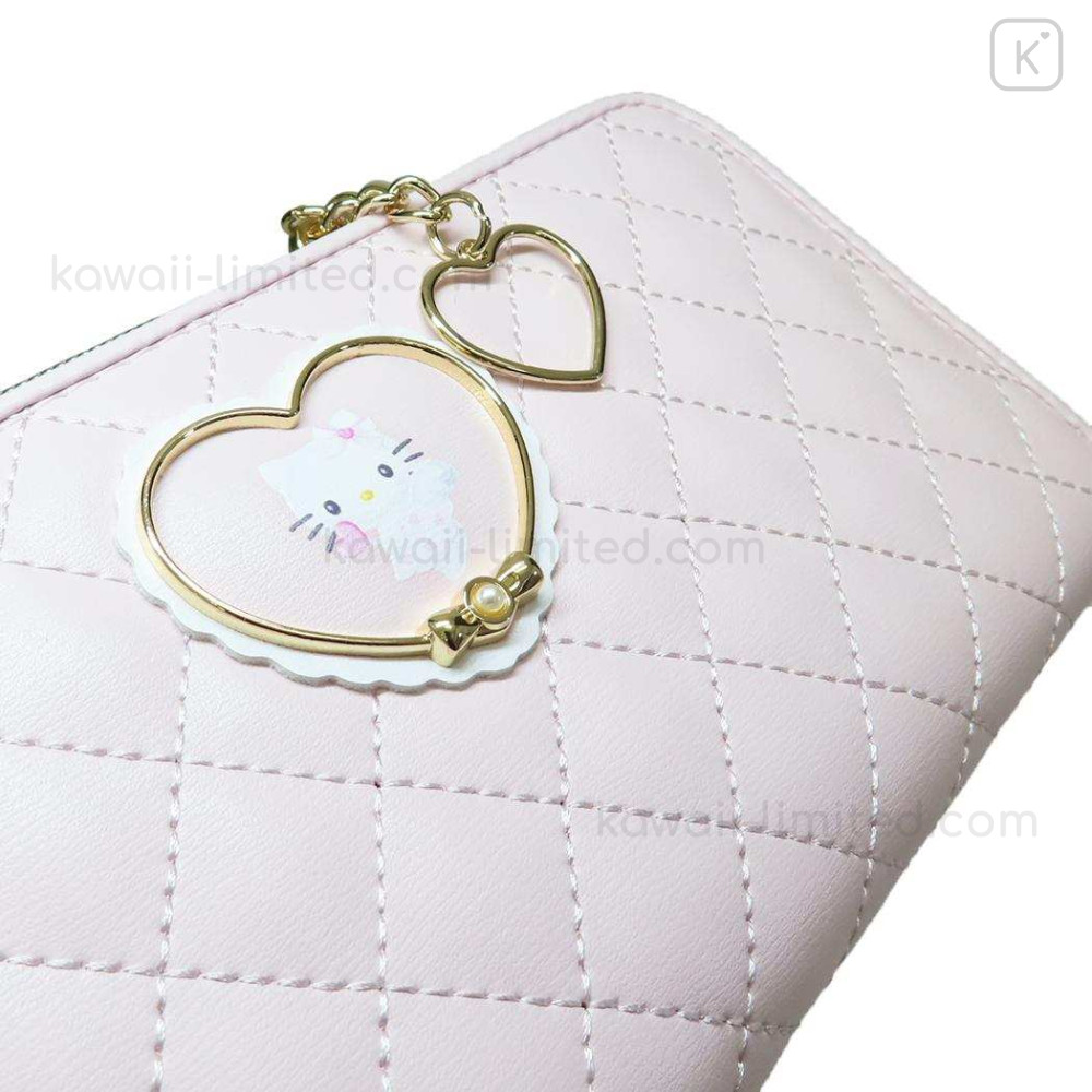 Japan Sanrio Quilted Long Wallet - Hello Kitty : Dreaming