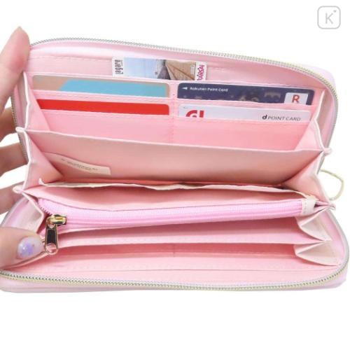 Japan Sanrio Quilted Long Wallet - Hello Kitty : Dreaming Angel Face - 4