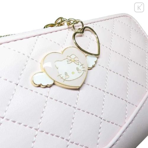 Japan Sanrio Quilted Long Wallet - Hello Kitty : Dreaming Angel Face - 6