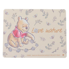 Japan Disney Water Absorption Quick Dry Bath Floor Mat - Pooh : Flower Love Nature