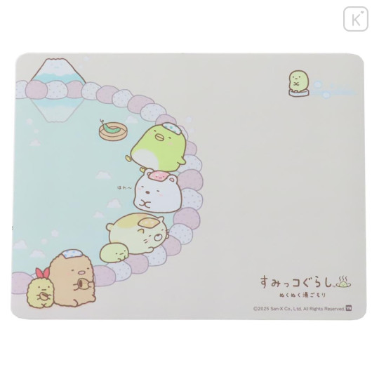 Japan San-X Water Absorption Quick Dry Bath Floor Mat - Sumikko Gurashi : Onsen Hot Spring Happy Moment - 1