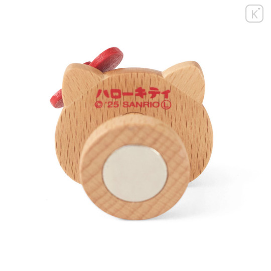 Japan Sanrio Wooden Magnetic Hanger - Hello Kitty : Red - 3