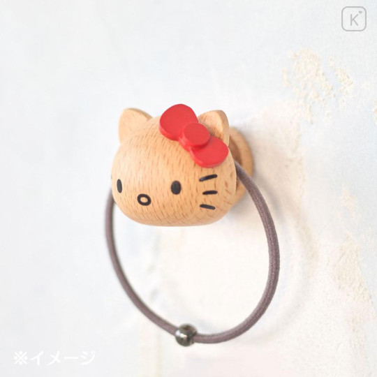 Japan Sanrio Wooden Magnetic Hanger - Hello Kitty : Red - 5