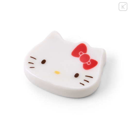Japan Sanrio Chopsticks & Chopstick Rest Set - Hello Kitty : Red - 2