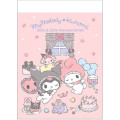 Japan Sanrio Mini Notepad - My Melody 50th & Kuromi 20th Anniversary Party Pink - 1