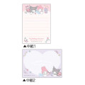 Japan Sanrio Mini Notepad - My Melody 50th & Kuromi 20th Anniversary Party Pink - 2
