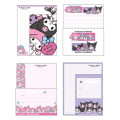 Japan Sanrio Letter Writing Set - My Melody 50th & Kuromi 20th Anniversary Love - 2